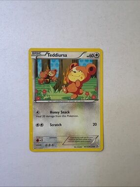 Pokemon Teddiursa Trading Card
